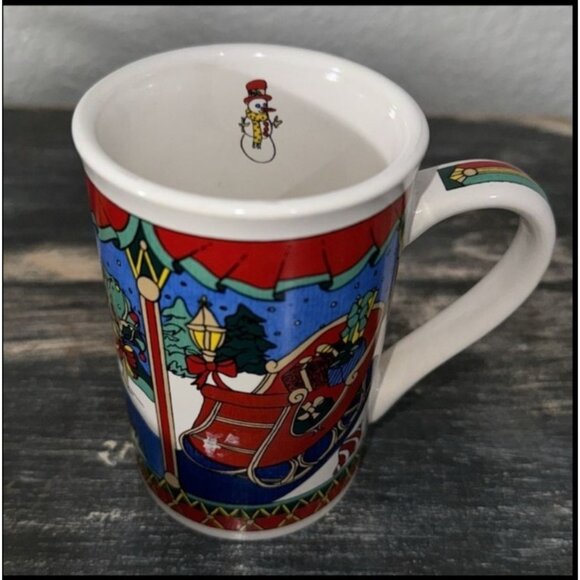 Set Of 3 Holiday Mugs With Candy & Snowman Designs - Signature Housewares & Food - Picture 4 of 16